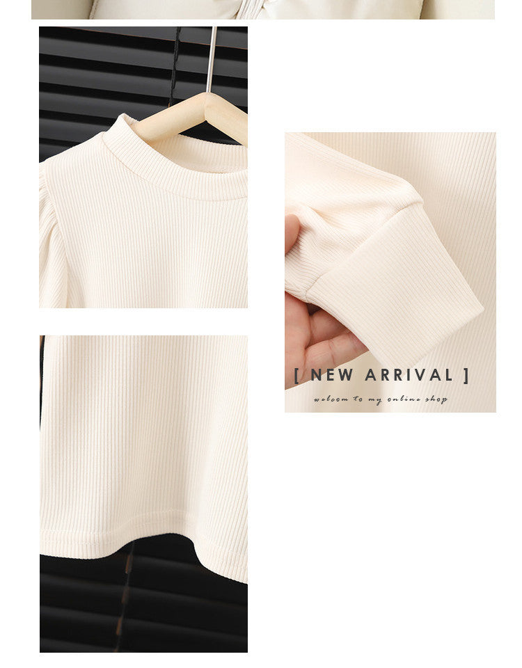 Girl Round-neck Long-sleeved Dress - Simply Snug