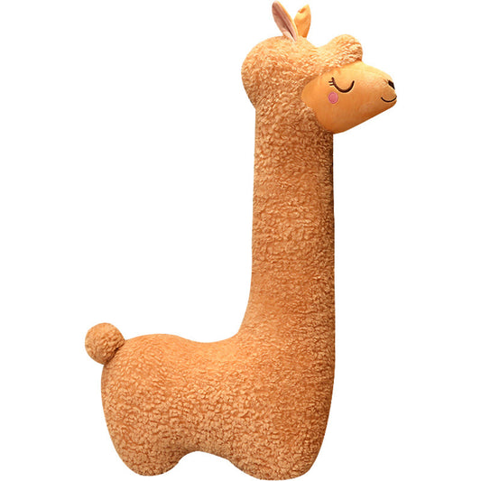 Life Size Alpaca Plush Pillow - Simply Snug