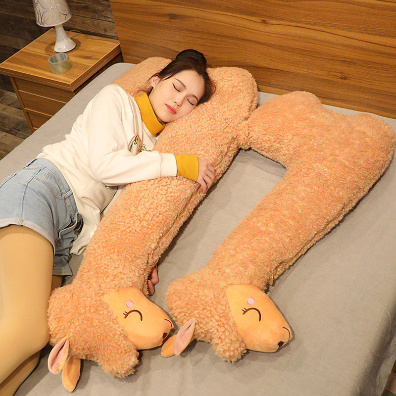 Life Size Alpaca Plush Pillow - Simply Snug