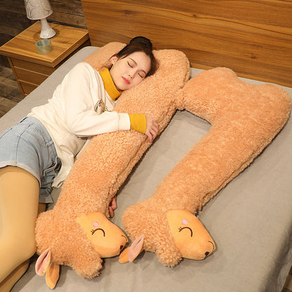 Life Size Alpaca Plush Pillow - Simply Snug