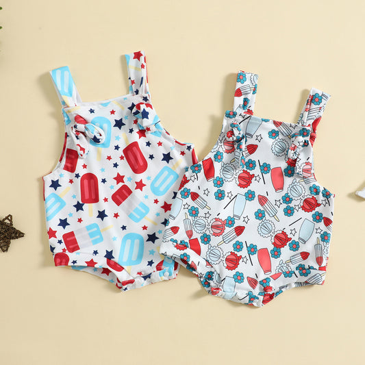 Printed Suspender Pants - Simply Snug