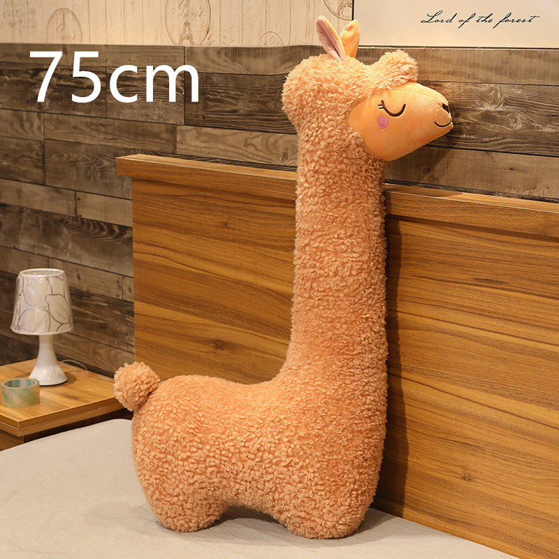 Life Size Alpaca Plush Pillow - Simply Snug