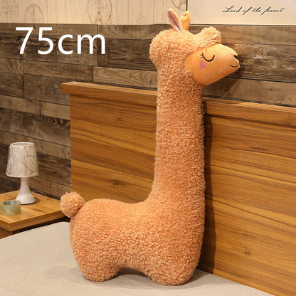 Life Size Alpaca Plush Pillow - Simply Snug