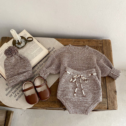 Infant Baby Girl Mixed Pullover 3 piece set - Simply Snug