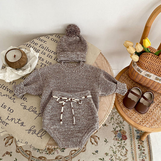 Infant Baby Girl Mixed Pullover 3 piece set - Simply Snug