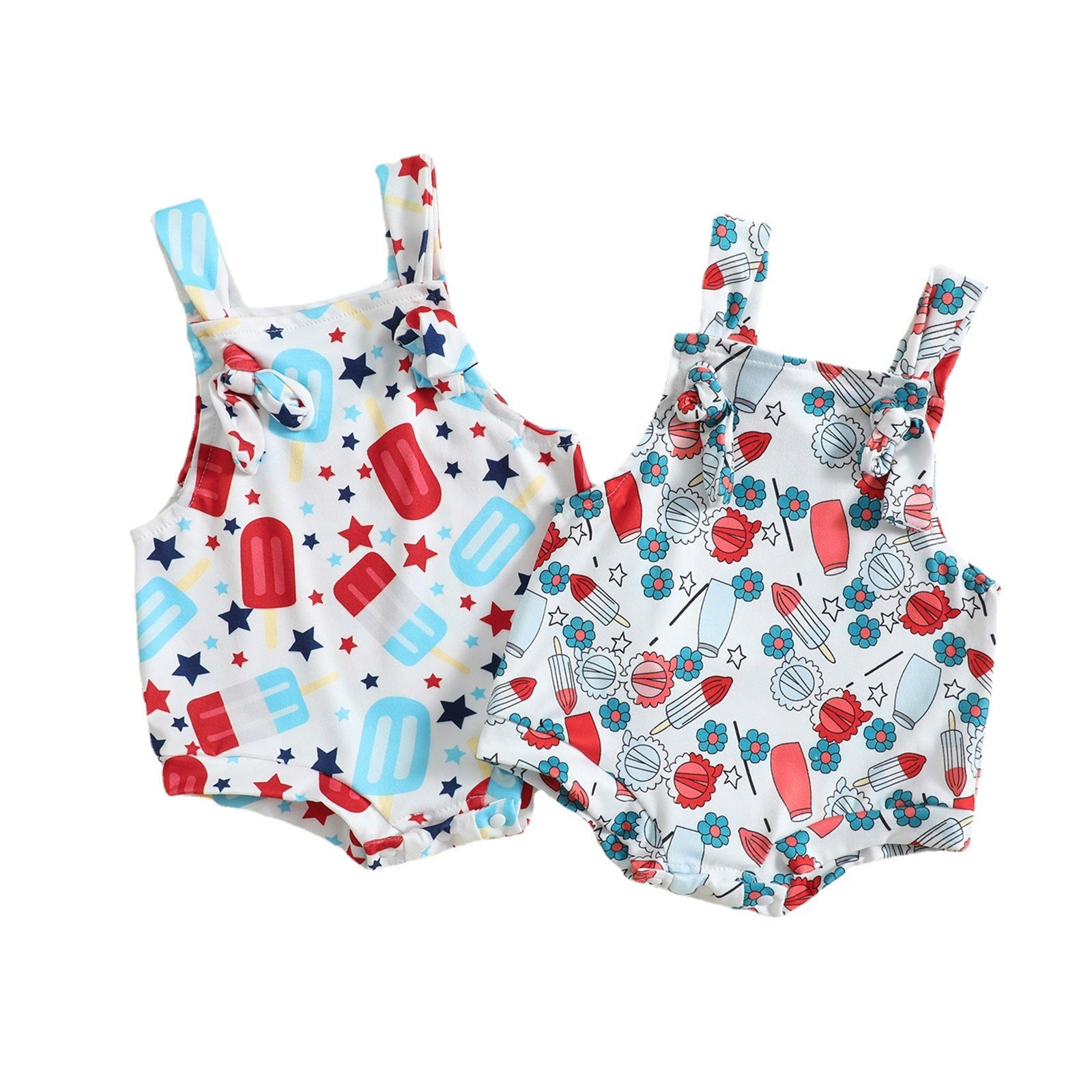 Printed Suspender Pants - Simply Snug