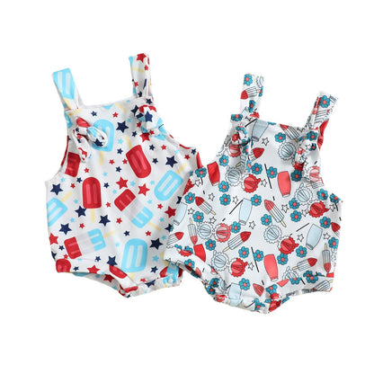 Printed Suspender Pants - Simply Snug