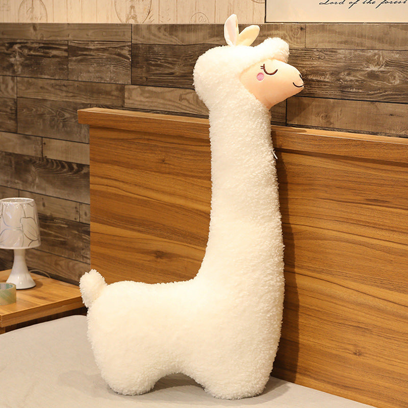 Life Size Alpaca Plush Pillow - Simply Snug