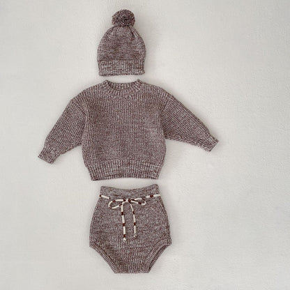 Infant Baby Girl Mixed Pullover 3 piece set - Simply Snug